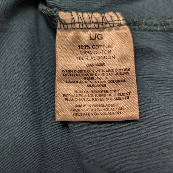 Oscar the Grouch Graphic Tee Teal Junior Size Large 100% Cotton - Picture 4 of 5